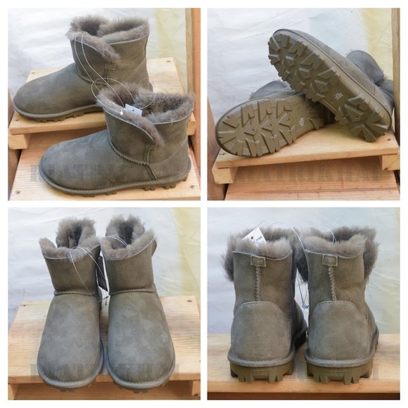 GREEN‎ NWB Kirkland Signature Ladies' Shearling Short Boot - Picture 1 of 7